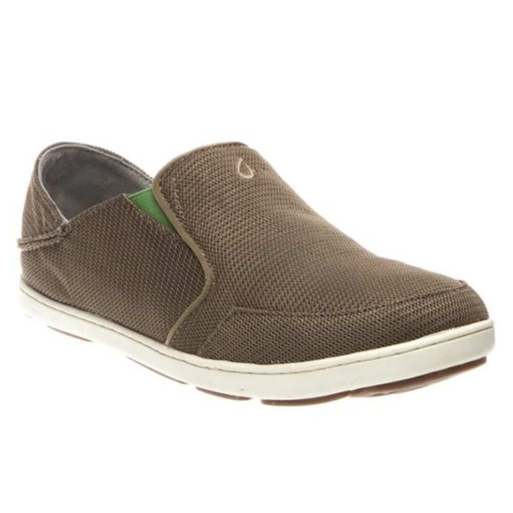 OluKai Nohea Mesh Slip On Heel Shoe Sneaker Loafer‎ Grey Men’s Size 9